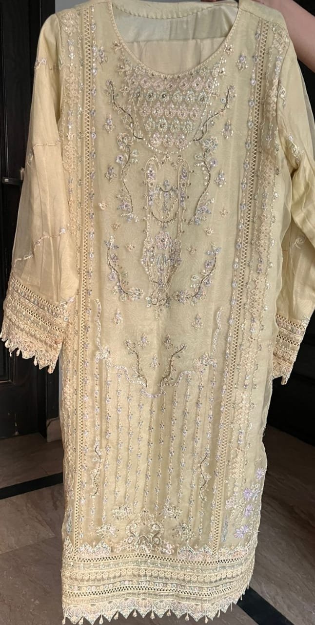 Ready to wear Organza 3 piece suit