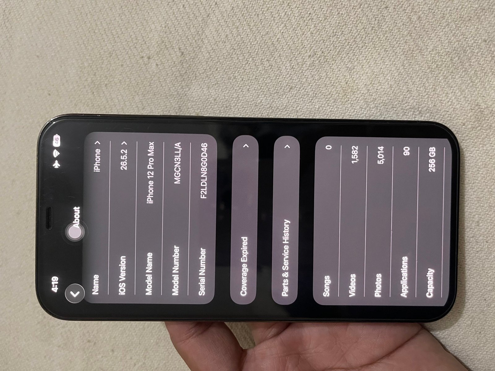 Iphone 12 pro max 256 gb JV