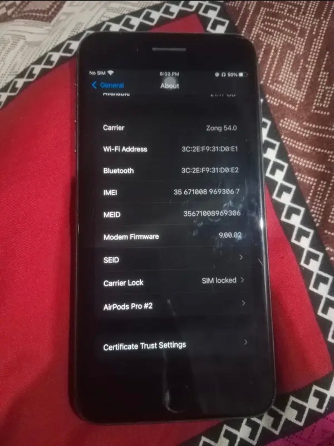 Apple Iphone 8 plus jv
