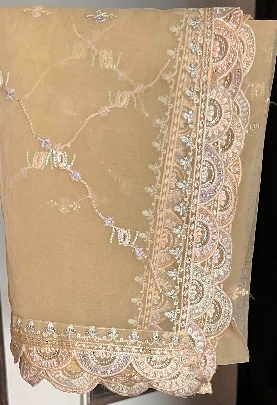 Ready to wear Organza 3 piece suit
