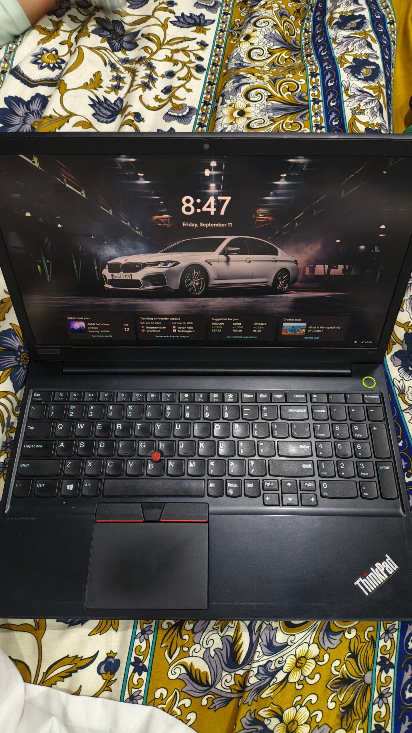 Lenovo ThinkPad E15 Core i5 10th Gen 8GB RAM 256GB SSD 15.6