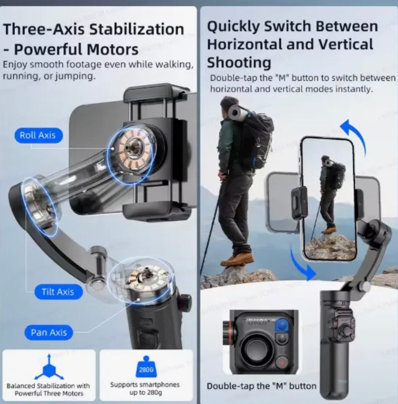 TOKQI M02 Gimbal stabiliser