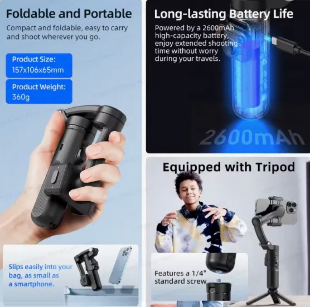 TOKQI M02 Gimbal stabiliser