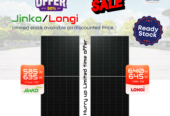 Special Discount Offer on Longi x10 645-640 watts and Jinko