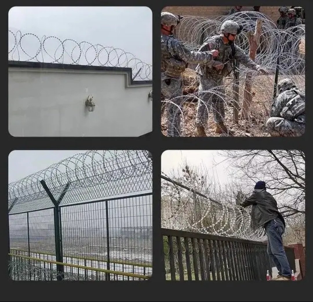 Razor wire/Barbed wire mesh/Chain link fence/Powder coating