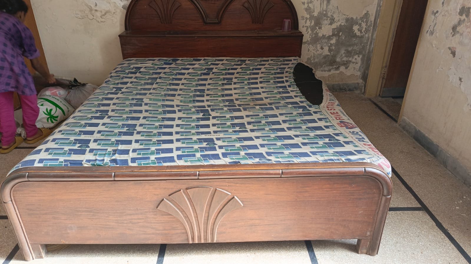Double Bed with Mattress