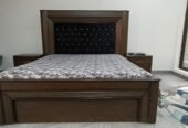 King Size Bed with Velvet Poshish