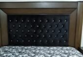King Size Bed with Velvet Poshish