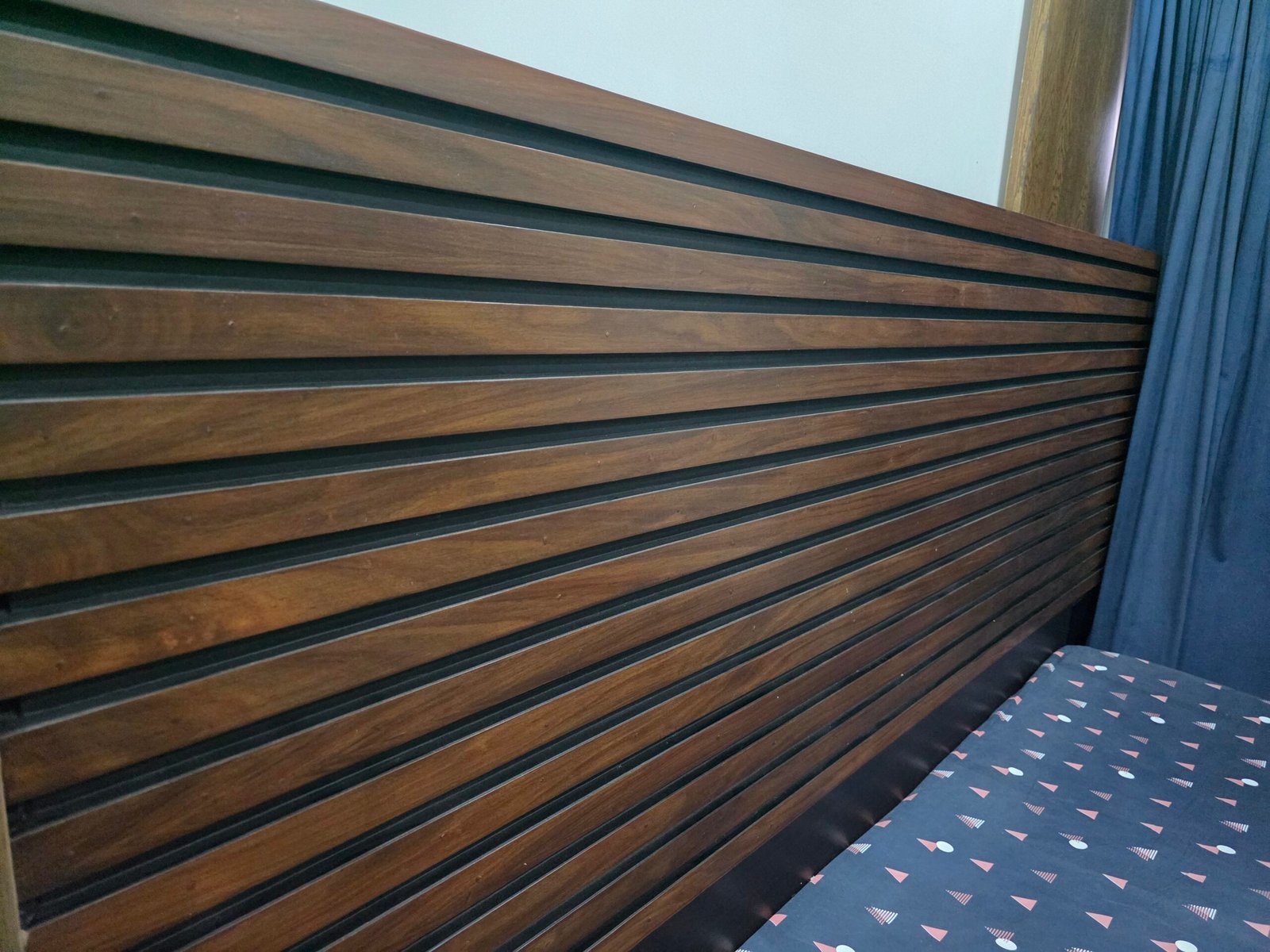 King size bed frame with slats, 2 night stands, mattress