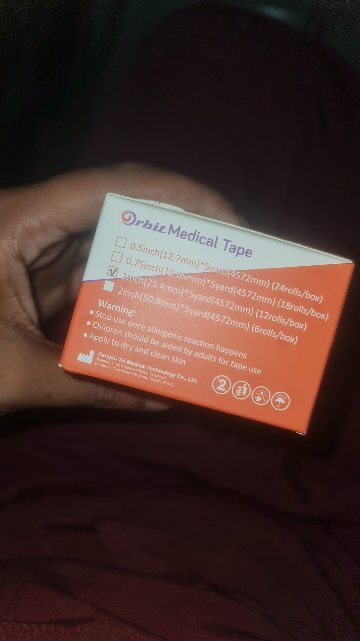 Surgical / medical / paper tape 1inch