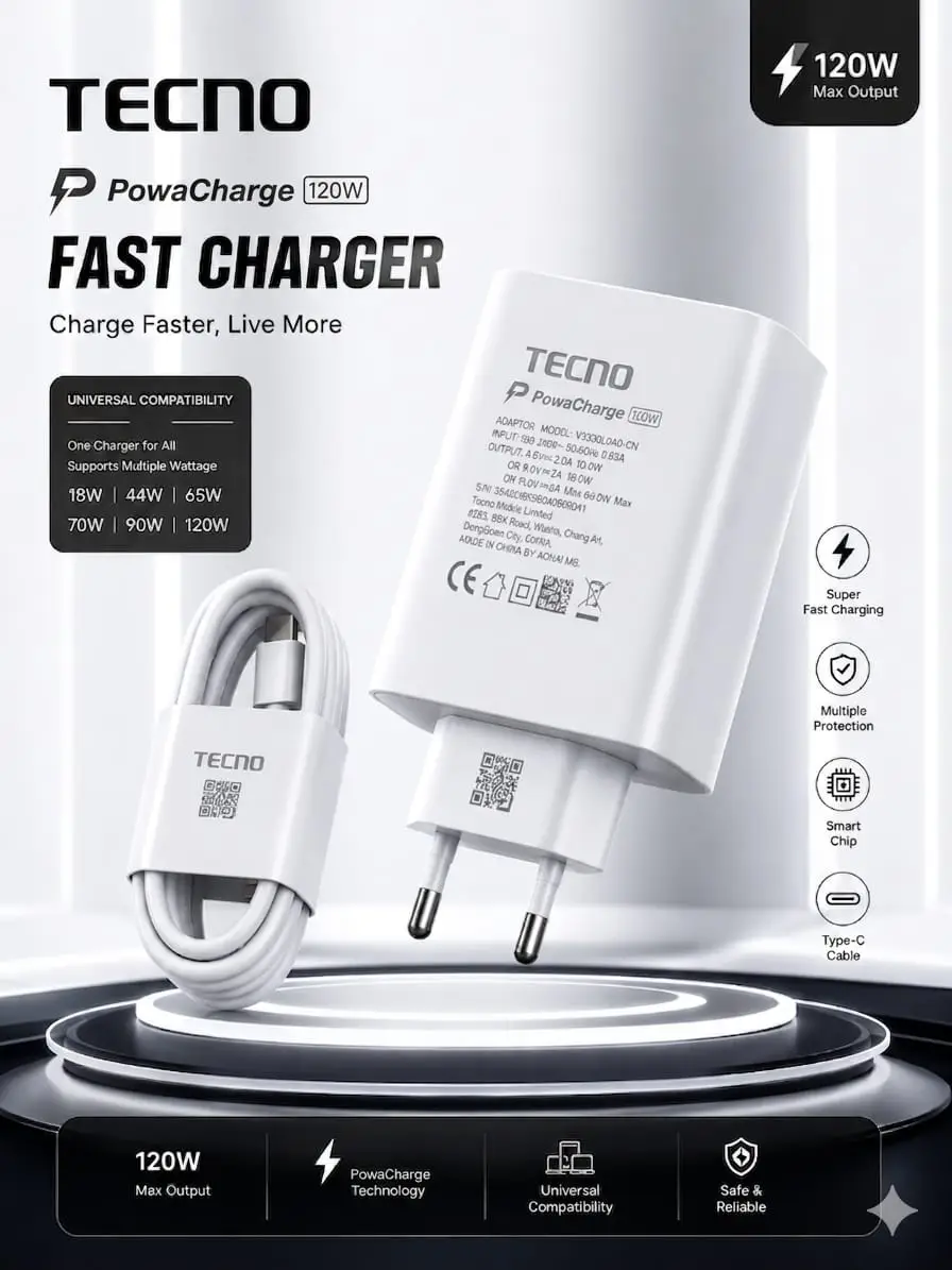 3-IN-1 TECHNO CHARGER – 120W