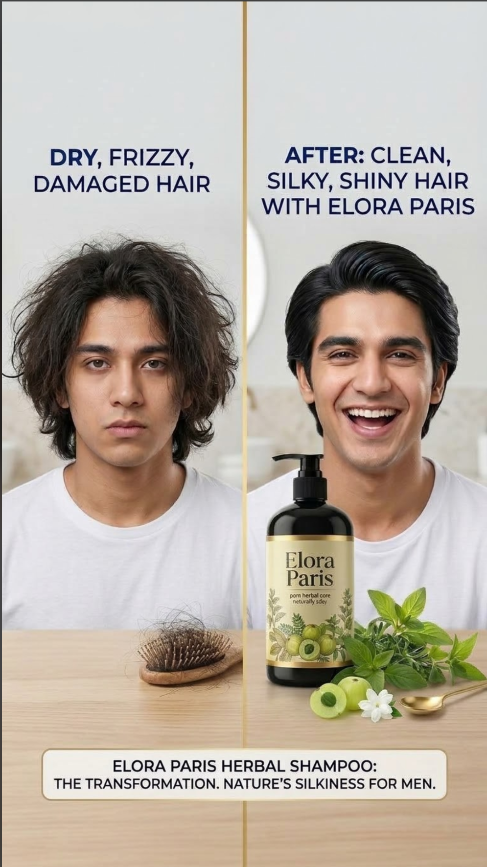 Elora Paris Herbal Shampoo – 100% Natural & Chemical Free