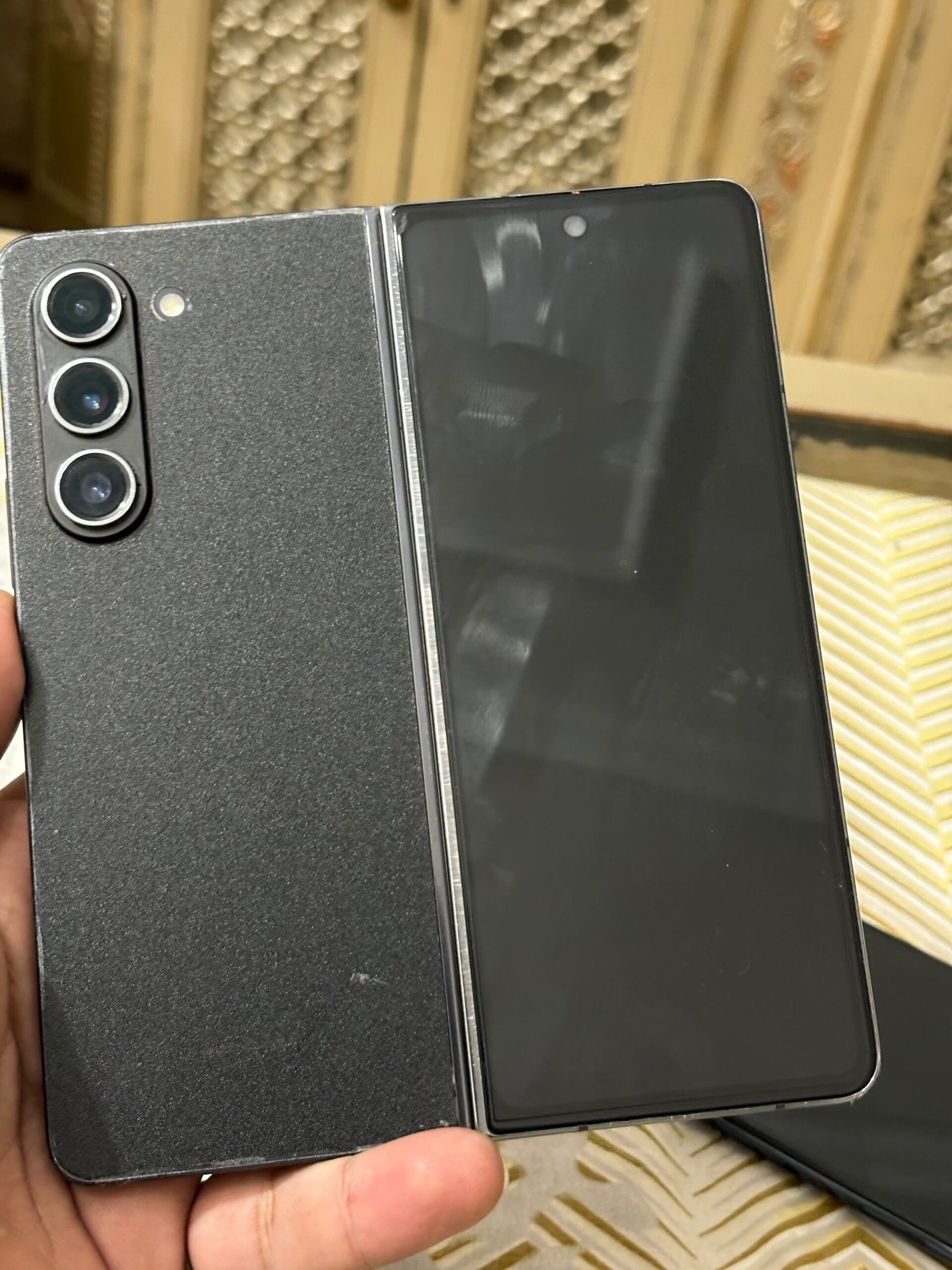 Samsung z fold 5 official pta 12 256 with cable box cover