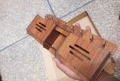 Wooden mobile & key holder brown color…