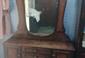 Solid Wood Dressing Table & Crockery Showcase set of 2