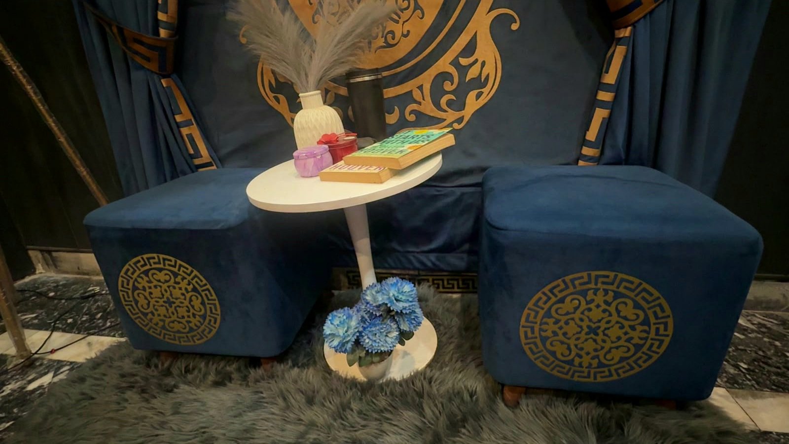 Ottoman stools and table