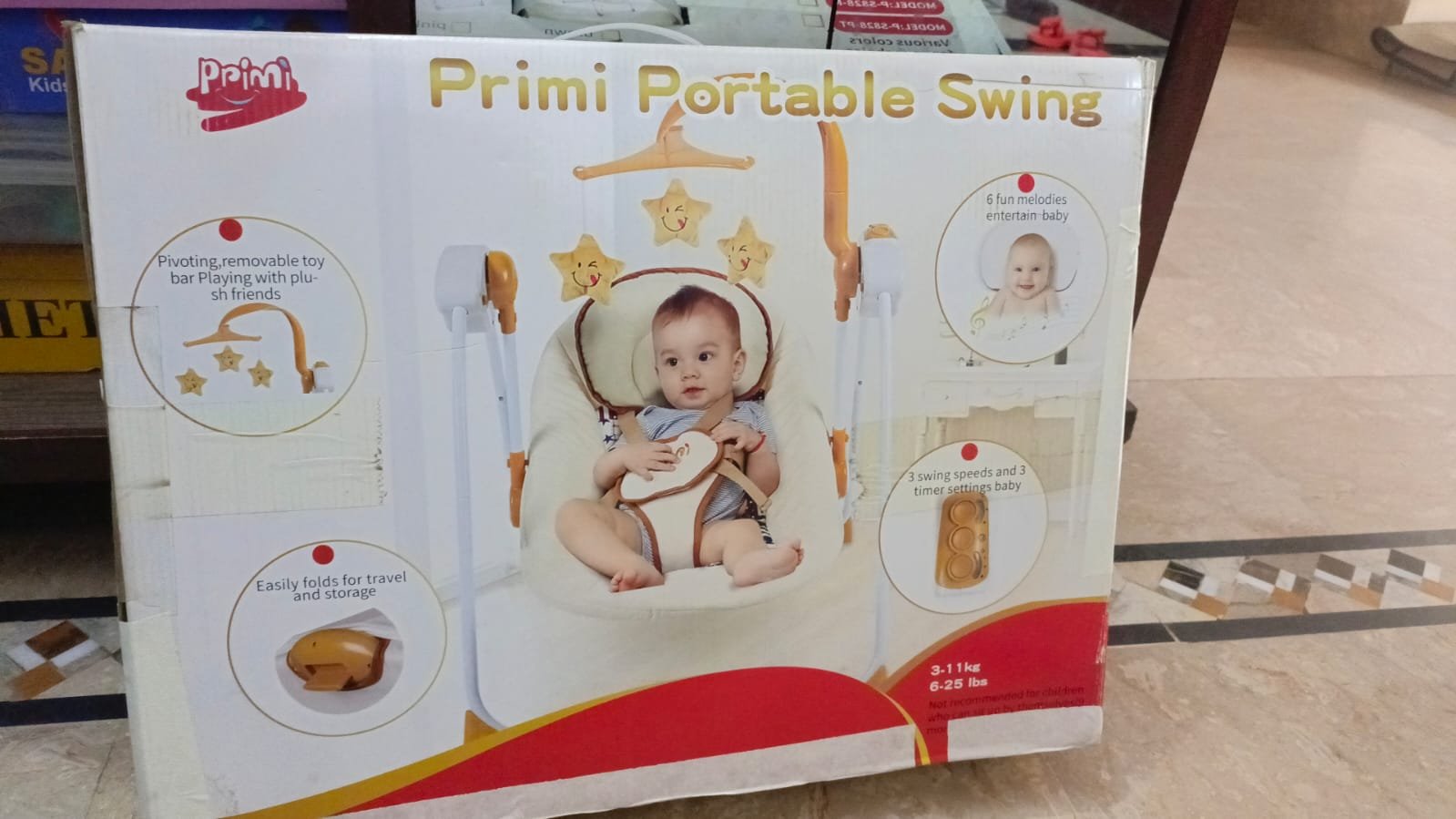 Primi Model Auto Electric Baby Swing