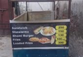 Fast food counter for sale in wafaqi colouny lahore