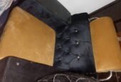Stylish 6 Seater Sofa Set (321) Black & Gold