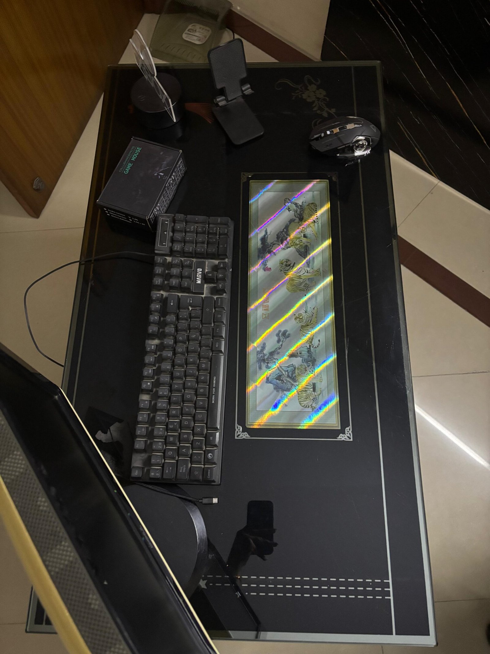 Gaming table with extra storage only table