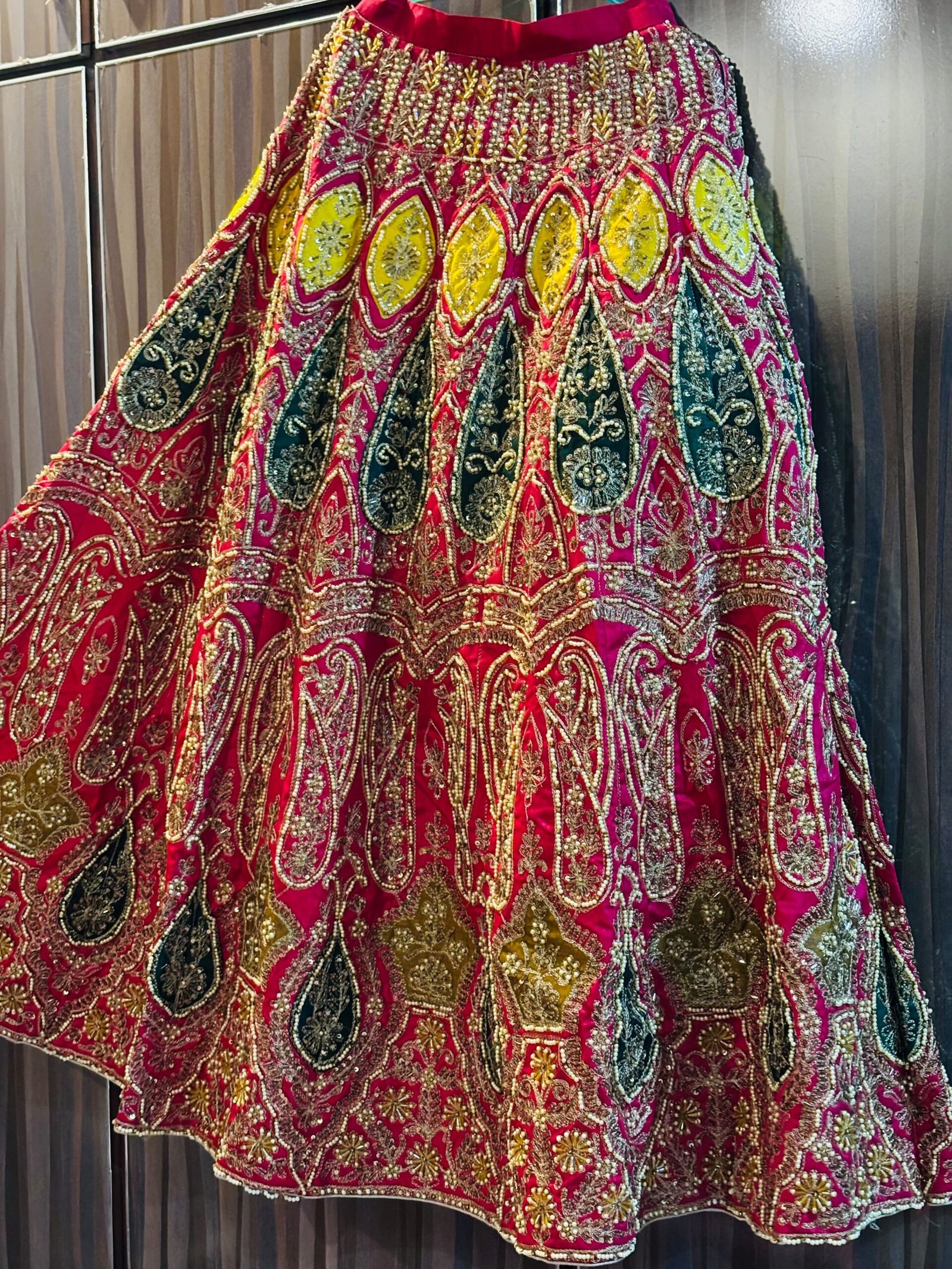 Heavy bridal embroidered lehnga 3pc