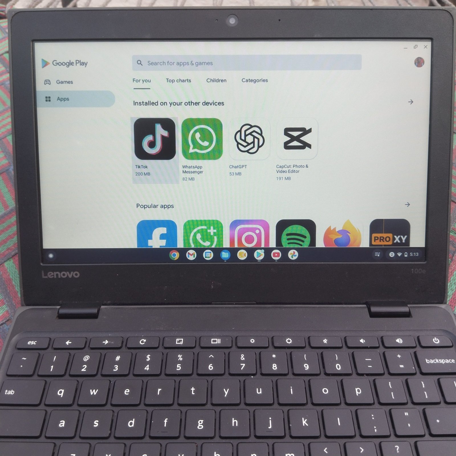 Lenovo Chromebook 100e