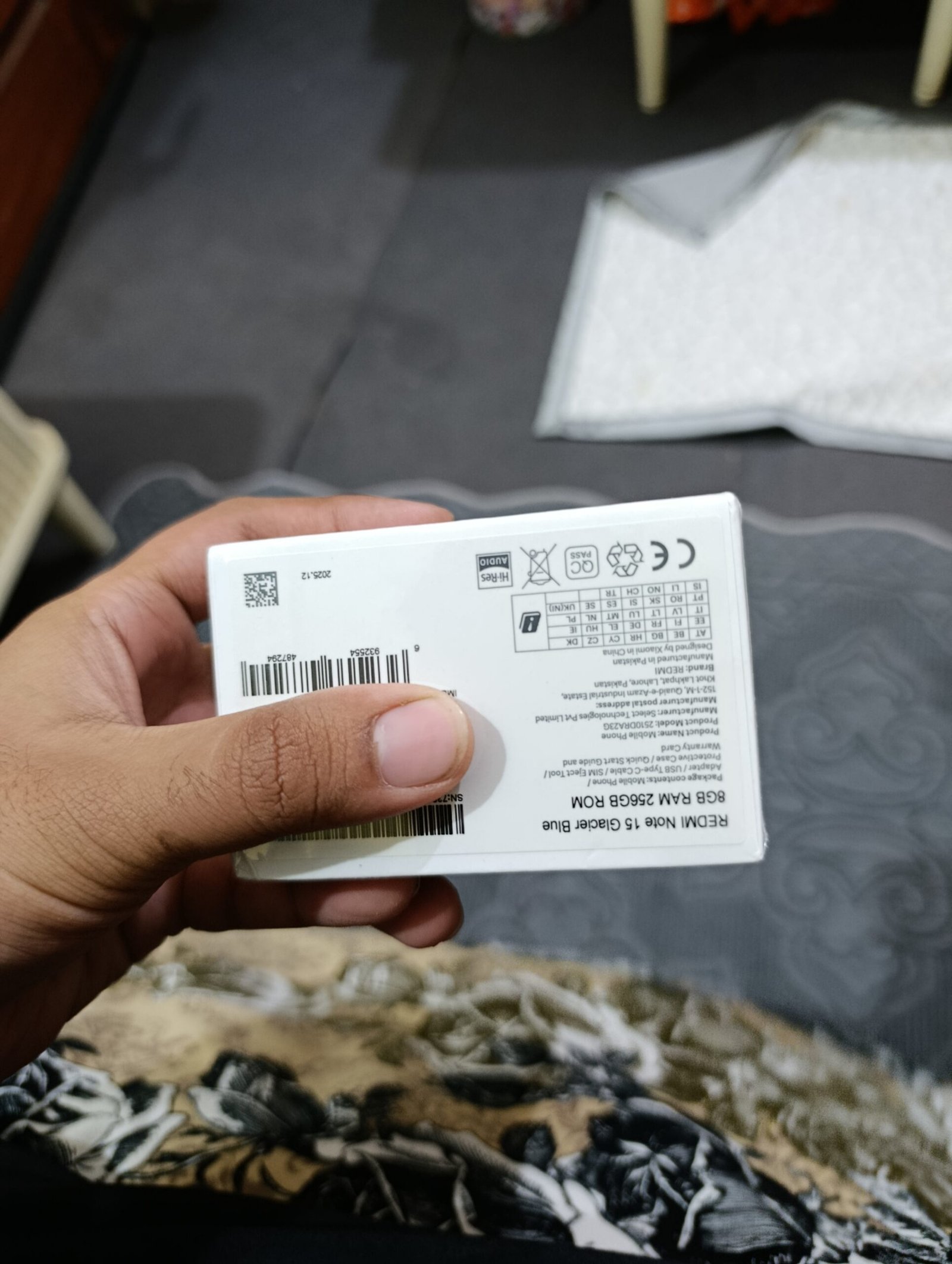 Redmi Note 15 256GB Glacier Blue 8GB RAM 256Gb