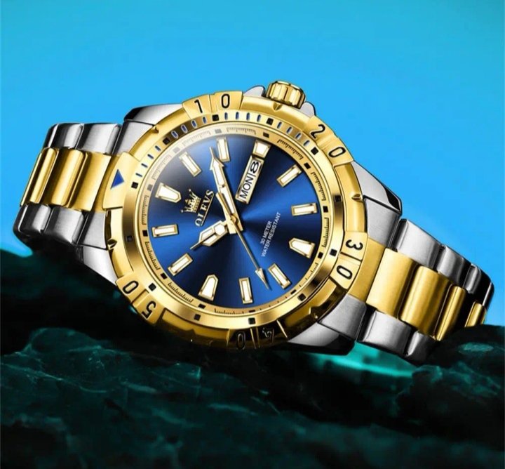 Luxury stainless steel waterproof with date different colour