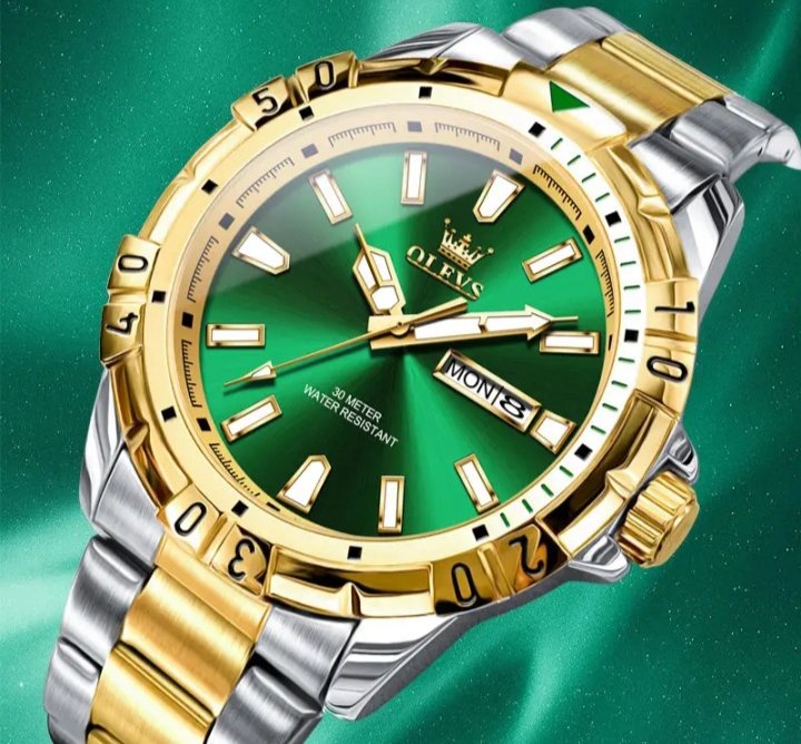 Luxury stainless steel waterproof with date different colour