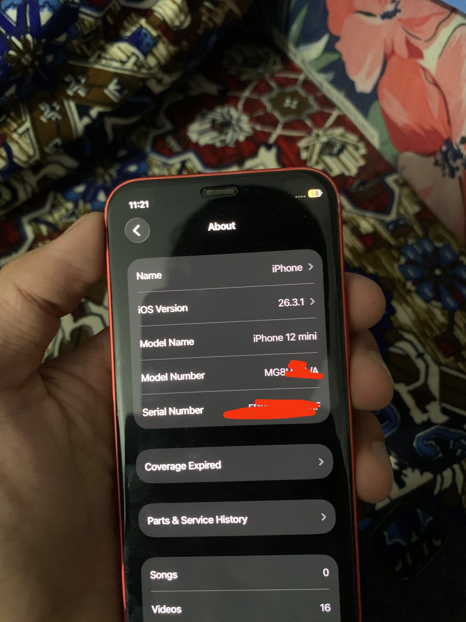 IPHONE 12 MINI RED COLOUR
