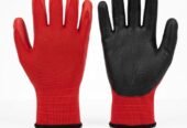 New Protective Anti Cut red Hand Gloves