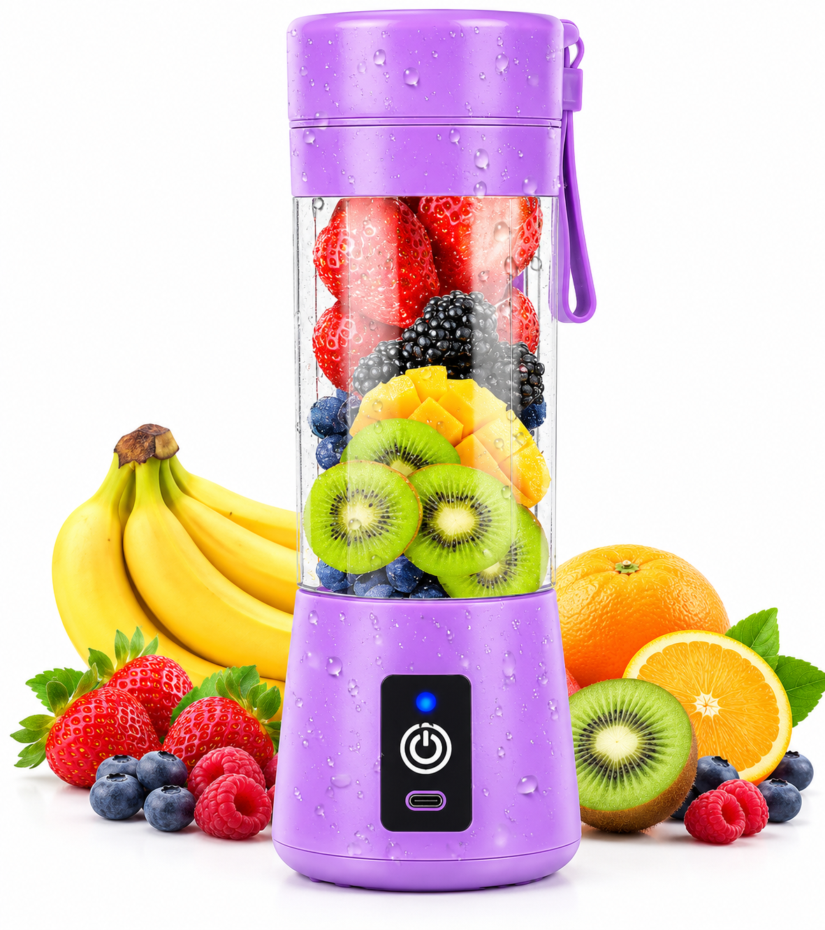 Portable USB Rechargeable Mini Blender | 7 Blade FruitJuicer