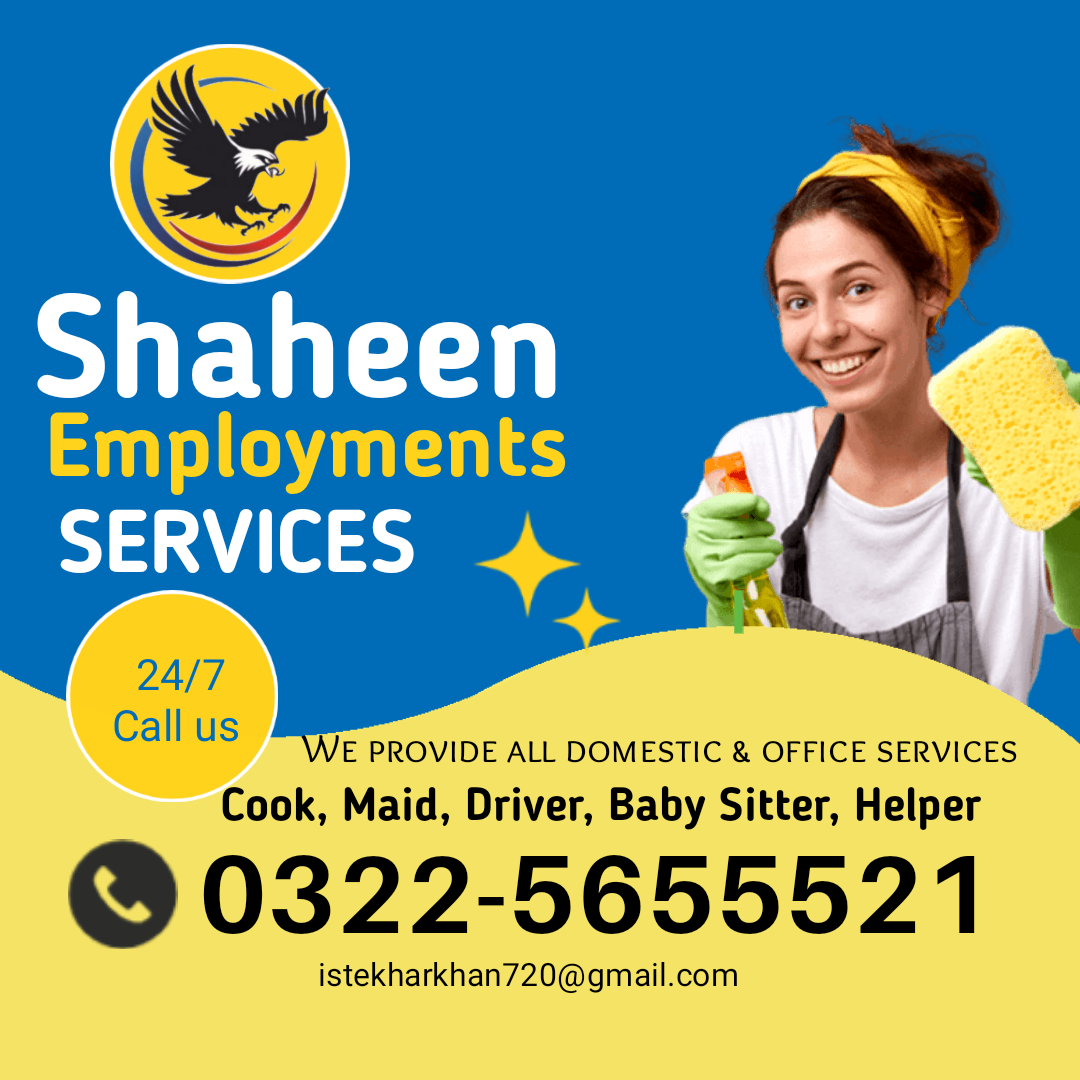 Maid hiring services in Pakistan, maid hiring agency in lah