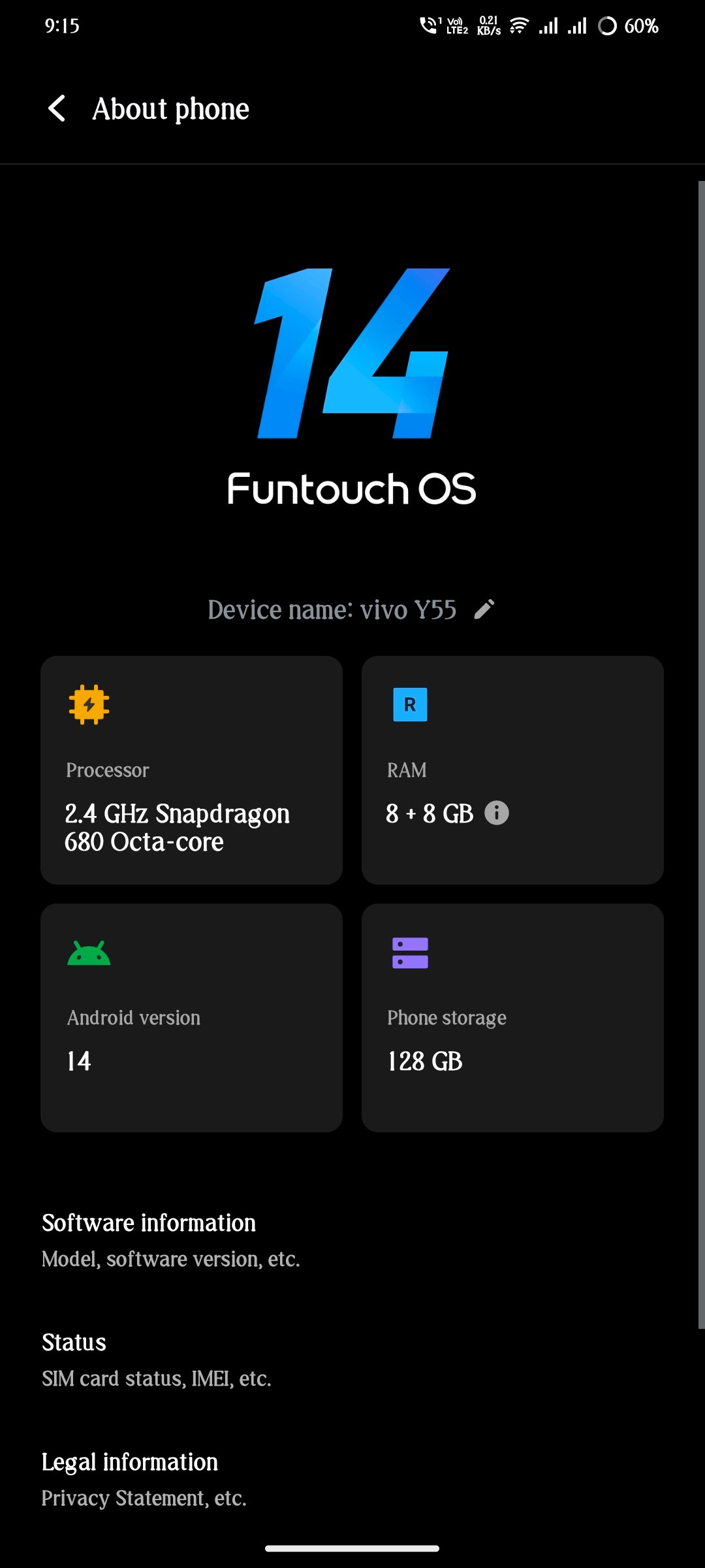 vivo y55