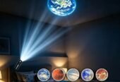 USB Star Projector Light – Galaxy & Planet Night Lamp
