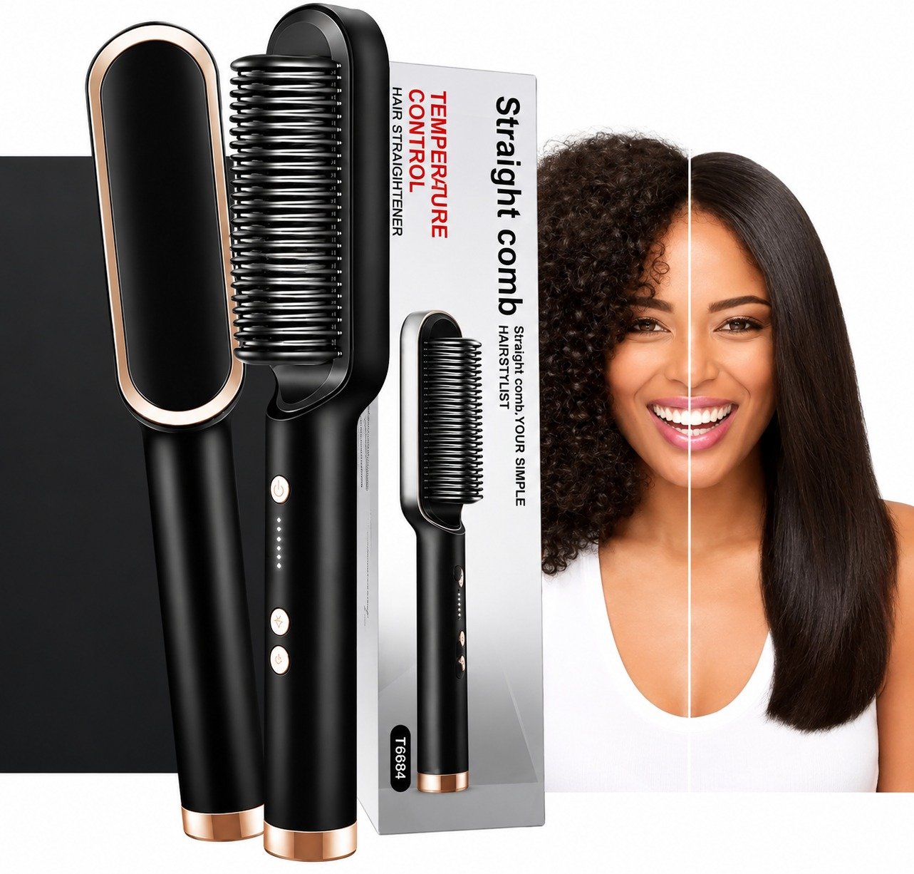 Fast Hair Straightener Comb – Smooth Hair in Minutes!