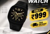 Luxury Black & Gold Watch for Men – Modern Stylish Wristwat
