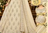 Luxury Ivory Embroidered Maxi – Elegant 3-Piece Formal Wear