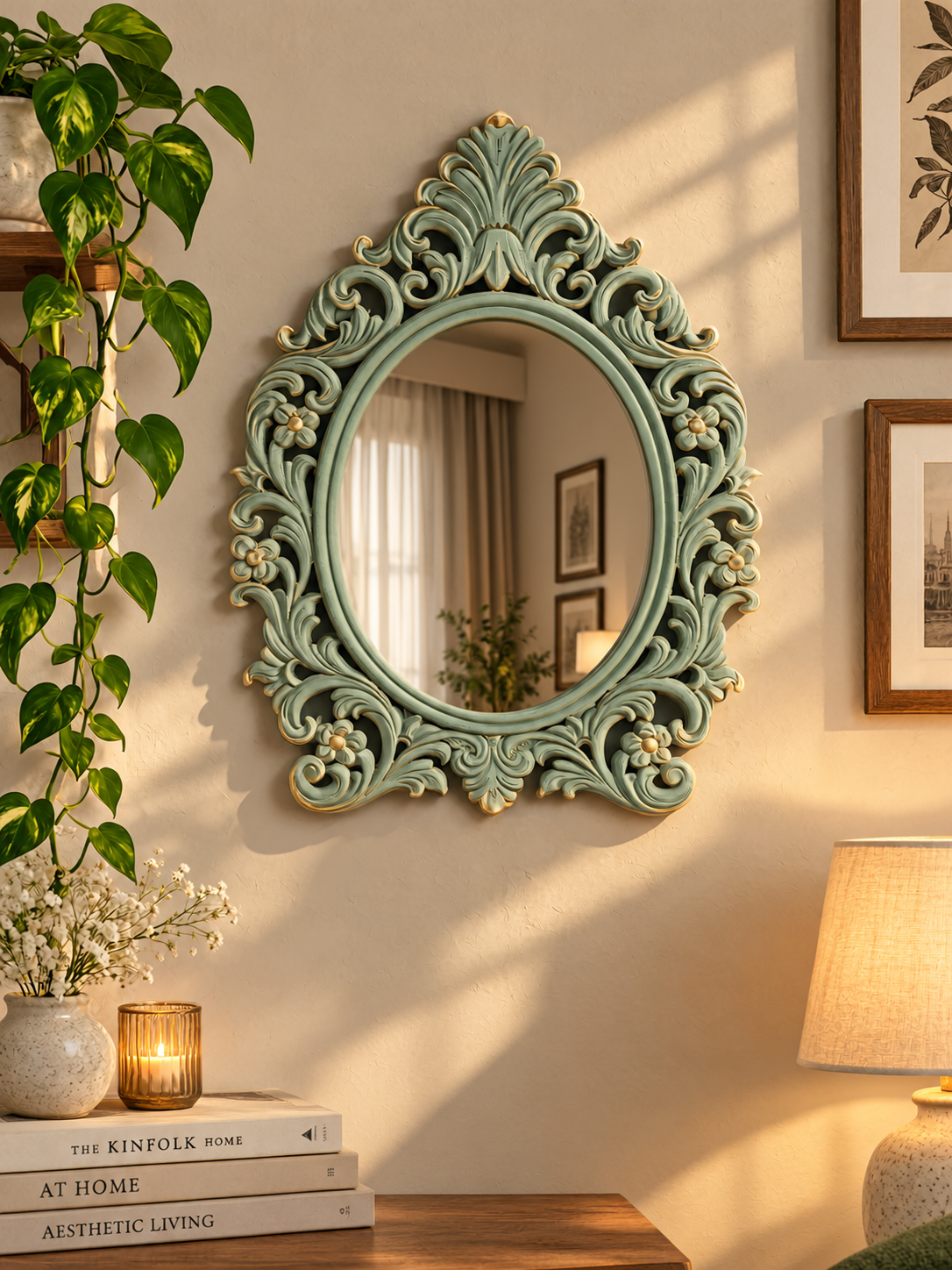 Wooden mirror frames