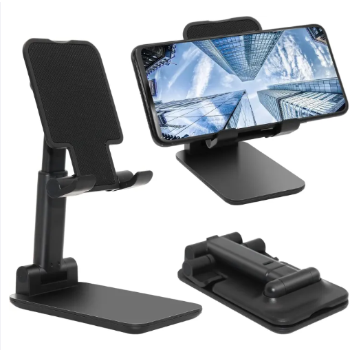 Phone & Tablet Stand – Foldable, Height & Angle Adjustable